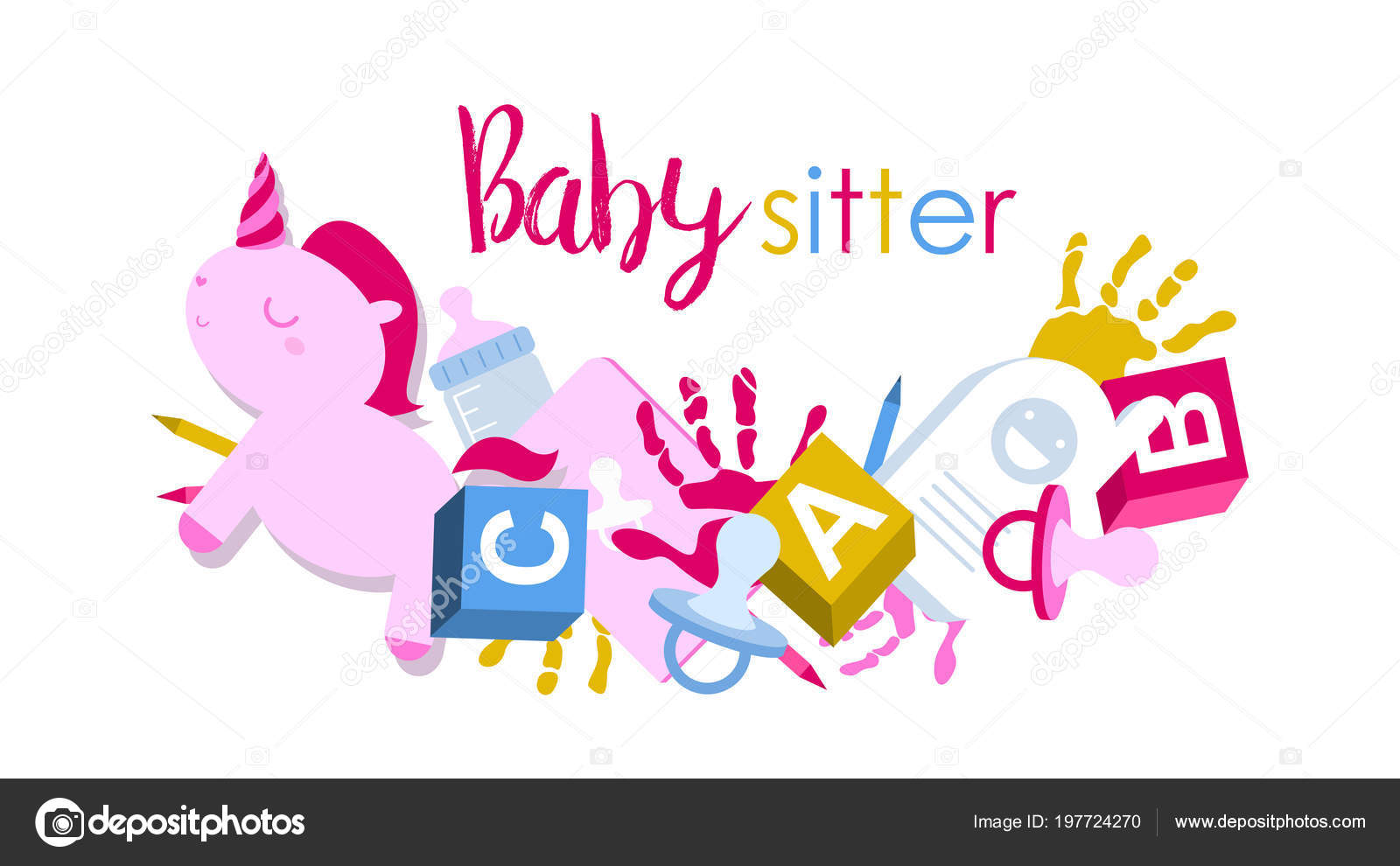 Bbaby sitter giovane e allegra 